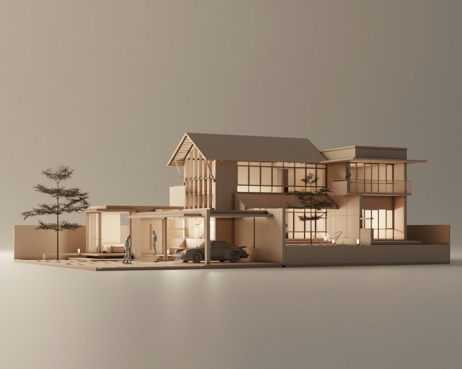 Maqueta física de un proyecto de arquitectura
